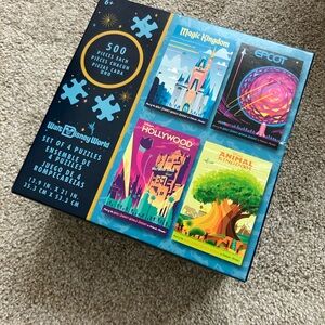 Walt Disney world 4 parks, 4 puzzle set.